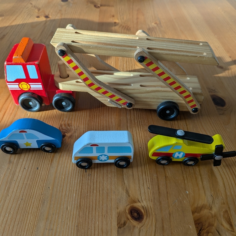 Melissa And Doug Wood Rescue Car